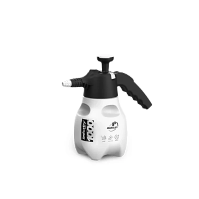 Ручной чёрный помповый опрыскиватель Industry ergo Acid line 1л (Viton)